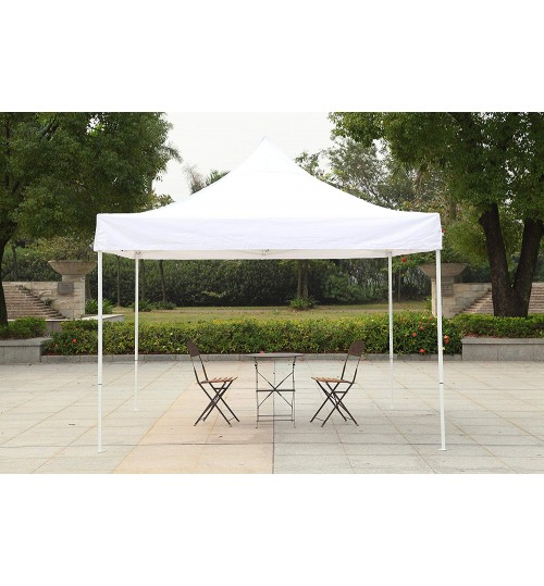 American Phoenix 10x10 [White Frame] Portable Event Canopy Tent, Canopy Tent, Party Tent Gazebo Canopy Commercial Fair Shelter Car Shelter Wedding Party Easy Pop Up (White, 10x10)